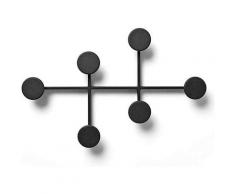 Gancio singolo Appendiabiti da parete Uncinetto Decorativo Portico Appeso a parete Creativo