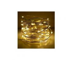 Lpgled - Mini luci led | micro luci con spina | decorazioni per interni | 120 luci | 12m Bianco