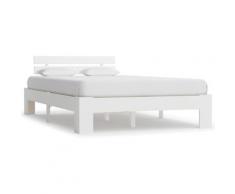 Vidaxl - Giroletto in Legno Massello di Pino 140x200 cm Bianco - Bianco