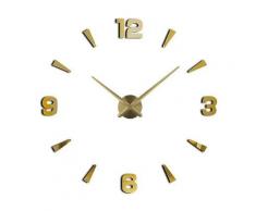 Ilovemilan - Orologio da parete fai-da-te Orologio da soggiorno Adesivi per specchi Orologi Decor