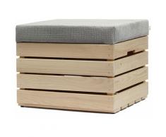 Panca contenitore in Legno 37x40x50 Sgabello con coperchio, imbottito, Cassapanca con Vano
