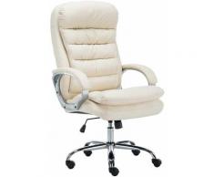 CLP - Sedia ufficio XXL Vancouver in similpelle Crema