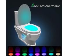 Dontodent - Lampada da Toilette, Luce Notturna a Led per Sensore da Bagno Wc Rilevatore Pir 8