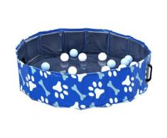 Pawhut - Piscina Rigida per Cani Taglia Piccola 25kg in Plastica Dura e Antiscivolo per Giardino o