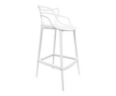 Sgabello Moises 76cm | Bianco - Bianco