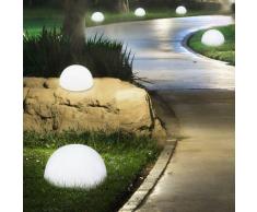 Set di 4 LED Lampade da esterno per esterni Lampade da terra a parete Half Ball Design Luci da