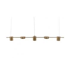 Lampada a Sospensione Moderna Integrata led 5 Luci Sospensione Metallo Ottone - Ottone