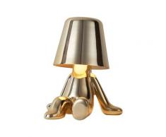 Little Golden Man Lampade da Tavolo a Led Touch Control Lampada Dimmerabile Bar Luce Notturna