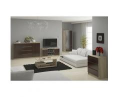 Abamihome - Mobile Porta Tv, Console Tv, Porta Tv 2 Ante, Parete Attrezzata 120 x 55 x 41 - Colore: