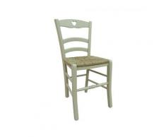 Dmora Sedia classica in legno, per sala da pranzo, cucina o salotto, Made in Italy, cm 45x47h88,