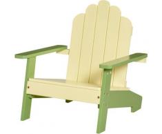 Outsunny - Sedia per Bambini da Giardino Adirondack in Legno di Pino Verde