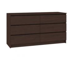 CUPIDO | Cassettiera moderna per camera da letto + soggiorno + scrivania 160x77x40 cm | 6 cassetti