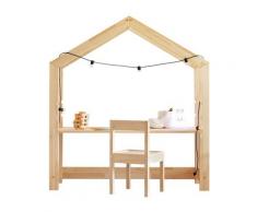 Selsey - Jafari - Scrivania Per Cameretta Bambini / Design a Forma di Casa / Scrittoio per Bambini
