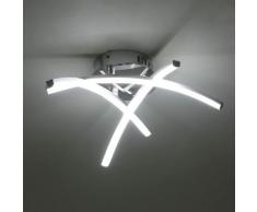 Plafoniera moderna a led, lampada da soffitto a forma di forcella 21W per soggiorno, camera da