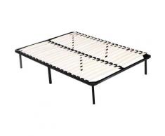 Habitat Et Jardin - Rete a doghe - 140 x 190 cm - 20 doghe - Nero