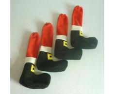 Copri piedi per sedia da gamba di Babbo Natale Decorazione adorabile per la tavola Decorazioni