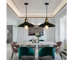 PZ Lampadario Lampada a Sospensione Retro Industriale E27 Moderna Camera da Letto Cucina Soggiorno