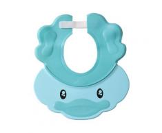 Triomphe - Cuffia da doccia blu per bambini, Cuffia da nuoto con visiera regolabile Cuffia da