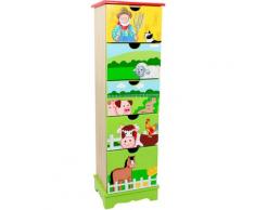 Fantasy Fields 'Happy Farm' Cassettiera (5 cassetti) Mobili Per Bambini TD-11323A - Multicolore