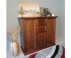 Credenza VENEZIA Gihome ® arte povera noce mobile madia legno classica soggiorno