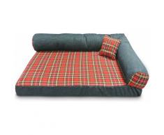 Cuccioletti - Divanetto Cuccia Materassino in Memory per Cani Tobia Memory 8+2 cm misura 115x70 cm