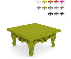Tavolino basso salotto esterno giardino design moderno Duke Of Love Slide Verde Anice