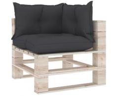Vidaxl - Cuscini per Divani su Pallet 3 pz Antracite in Tessuto Antracite