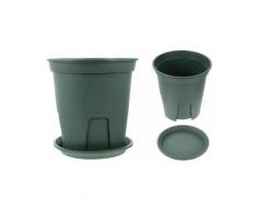 Set di supporti per piante rotondi in plastica Fioriera per piante da balcone | Vasi, fioriere e