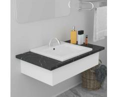 Lavabo da Incasso 42x39x18 cm in Ceramica Bianco - Vidaxl