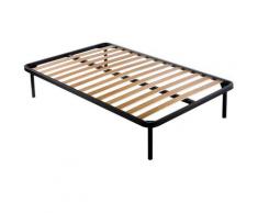 Rete Piazza e mezza con doghe in faggio e Telaio in Ferro Misura 120x190 Altezza Rete 35cm - doghe