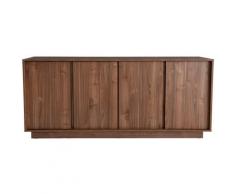 Miliboo - Credenza di design effetto noce L180 cm como - Noce