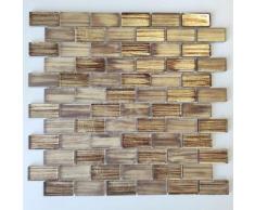 Sygma Group - Piastrelle e mosaici di vetro per pareti di cucina e bagno Haines Marron