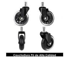Set di 5 Rotelle, Ruote per Carrello per Sedia da Ufficio,11 mm x 22 mm Per Sedia Da Ufficio, Sedia