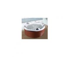 Mini piscina idromassaggio da esterno circolare airpool e idro, cromoterapia, radio 200x200x80cm