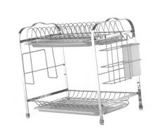 Scolapiatti in acciaio al carbonio Scaffale per stoviglie Scaffale da cucina Lavello da cucina