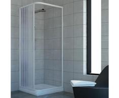 Box doccia in pvc h 185 cm mod. Acquario 90x100 apertura laterale