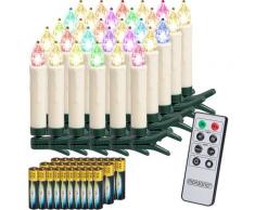 Candele a LED per albero di natale wirless decorazione natalizia 30 pz / multicolor + Batterie