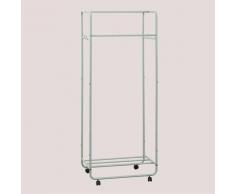 Sklum - Appendiabiti Safra con Ruote Celadon Ferro