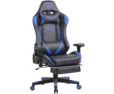 Sedia massaggiante gaming Lux xfm in similpelle Nero/blu
