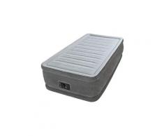 MATERASSO SINGOLO AIRBED CASA 'COMFORT PLUSH' 99x191x46 COMPLETO DI POMPA - Intex