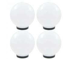 Vidaxl - Set Lampade a led Sferiche 4 pz 25 cm in pmma Bianco