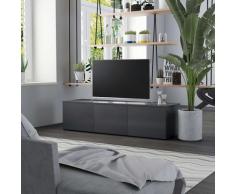 Mobile TV Grigio 120x34x30 cm in Truciolato