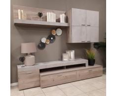 Soggiorno Moderno Tre - rovere cemento