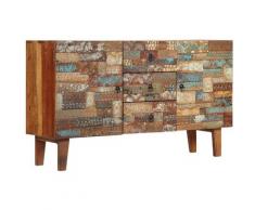 Credenza in Legno Massello di Recupero 140x40x80 cm