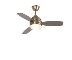 Qazqa - + Ventilatori da soffitto rotar - Moderno - Legno,Acciaio,Plastico - Bronzo - Tondo Max. 2