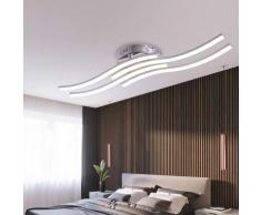 Plafoniera LED, Lampadario soggiorno, LED integrati 4x6W 4x5000Lm, dimensione 52*12*9cm, lampada da
