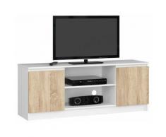 Abamihome - Mobile Porta Tv, Console Tv, Porta Tv 2 Ante, Parete Attrezzata 120 x 55 x 41 - Colore: