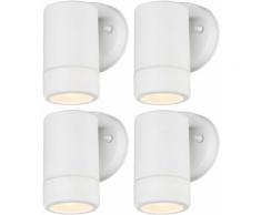 4x LED da parete per esterni DOWN faretti lampade veranda balcone luci bianco