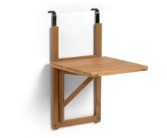 Tavolo pieghevole Amarilis da balcone in legno massello di acacia 40 x 42 cm FSC 100% - Naturale