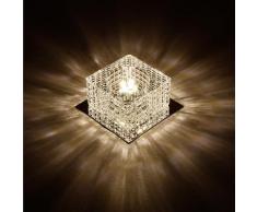 Lampadario in Cristallo Scintillante Plafoniera Di Lusso Moderna Plafoniere a Cubo a Led per